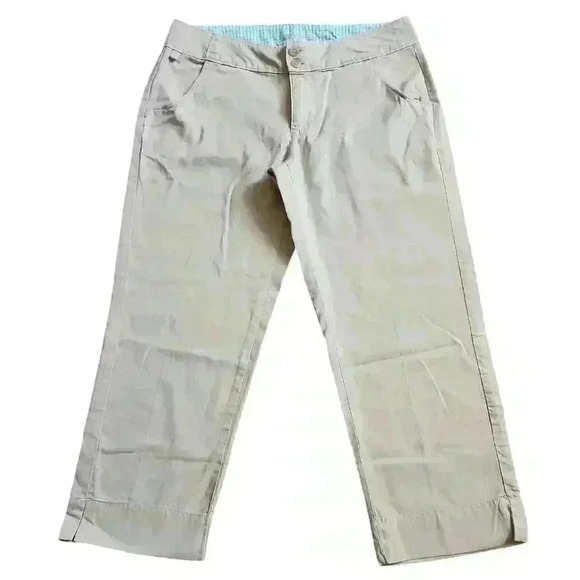 Women's sz 6 Columbia capri khaki - Picture 1 of 4